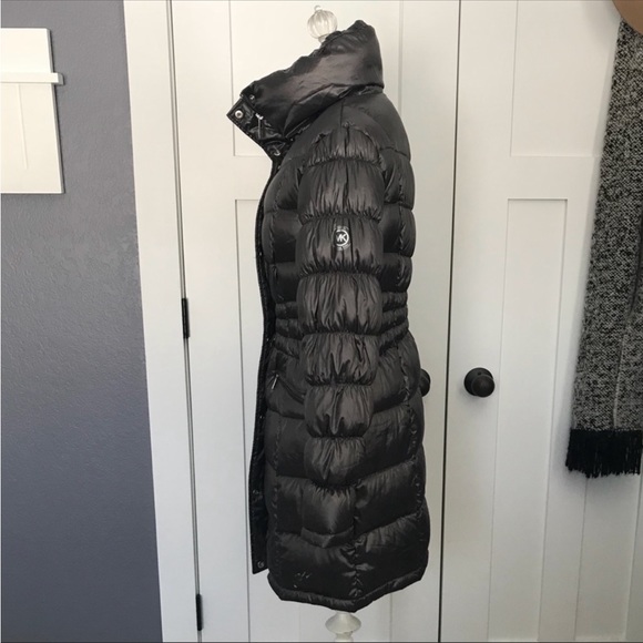 Michael Kors packable grey puffer coat sz small - Picture 5 of 8